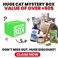 HUGE CAT MYSTERY BOX (75$+ VALUE)